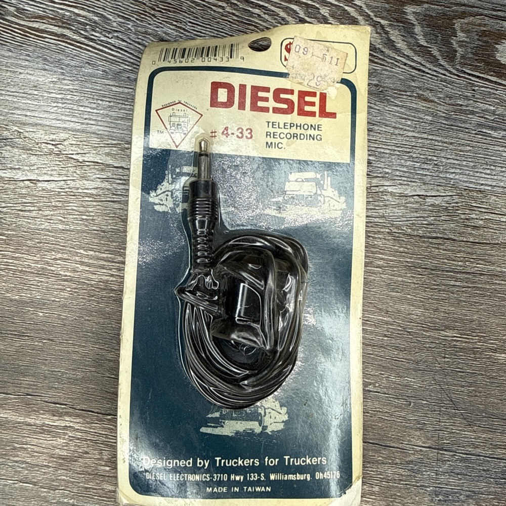 VINTAGE DIESEL ELECTRONICS #4-33 TELEPHONE RECORDING MIC